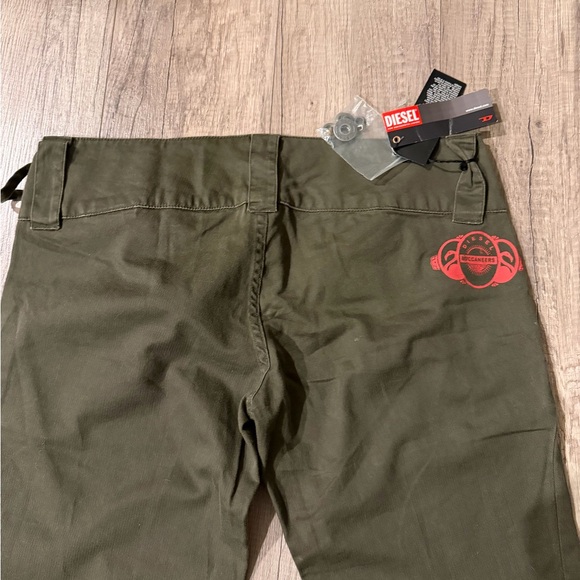 Diesel Olive Green Straight Leg Pants - Picture 5 of 5